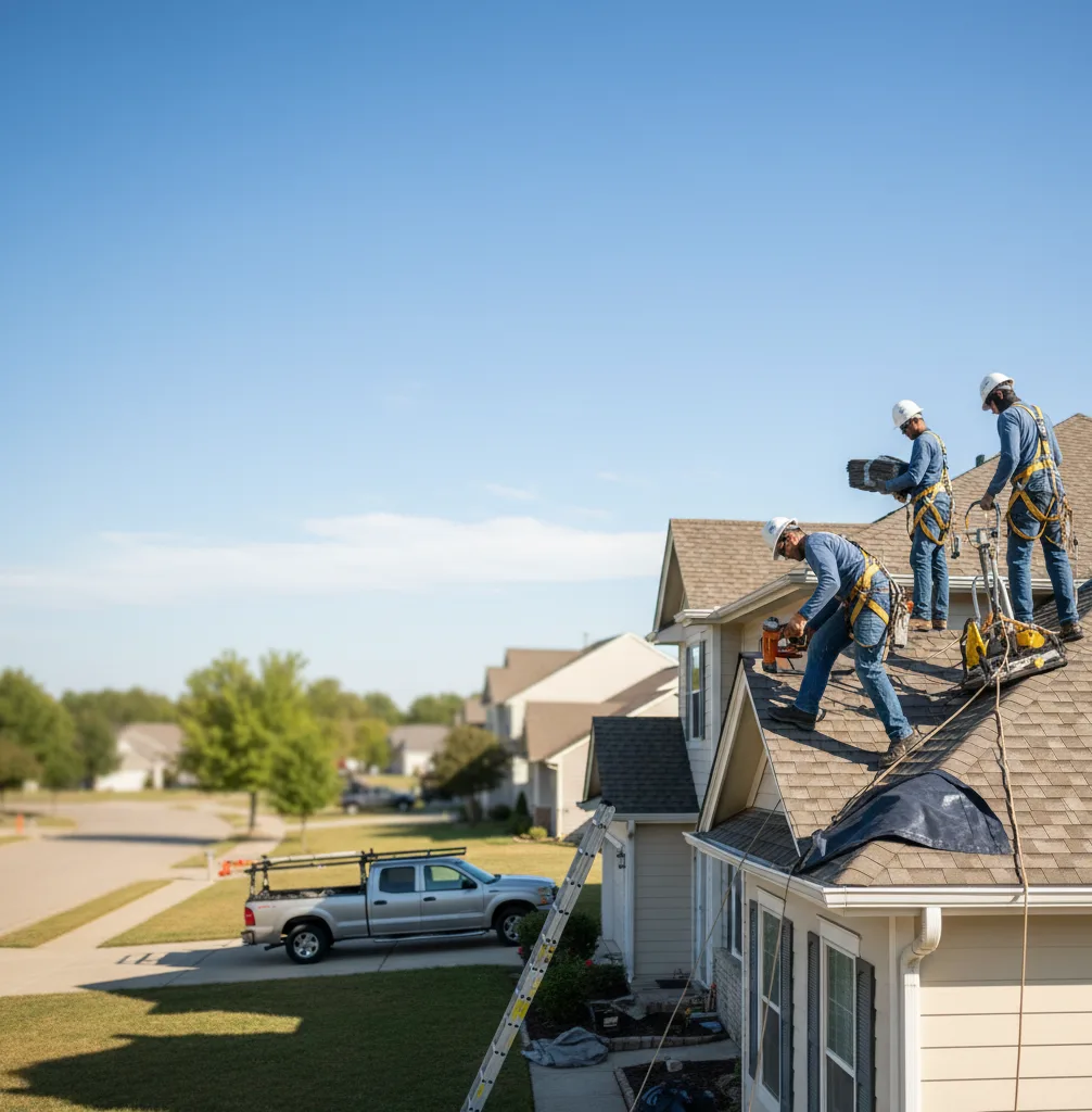Roof Repair in Busy